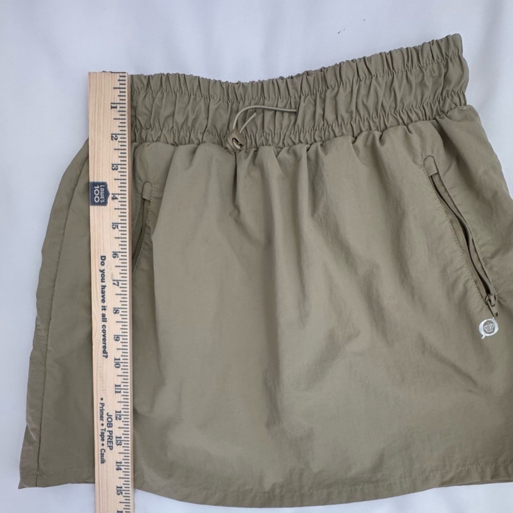 Born Outdoor Khaki Skort with Built-In Shorts | Elastic Waist | Size M Acubi - Picture 6 of 8